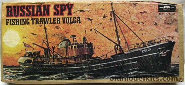 Revell Russian Spy Fishing Trawler Volga - Young Model Builders Club Issue, 718 plastic model kit